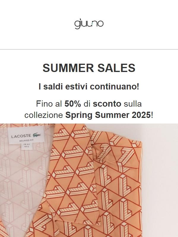 50% Off - Summer Sales