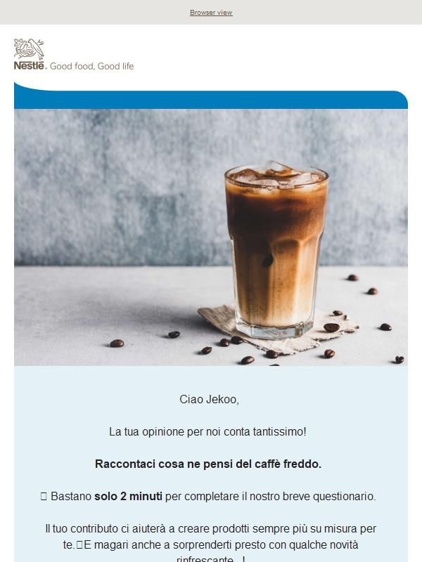 ☕ Dicci la tua sul caffè freddo: ci vogliono solo 2 minuti! ❄️