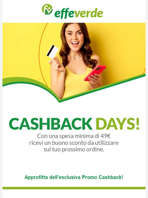 Promo Cashback: ricevi il tuo sconto! ✨