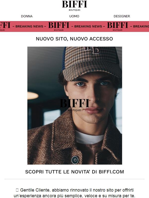 NUOVO SITO, NUOVO ACCESSO SU BIFFI.COM✨
