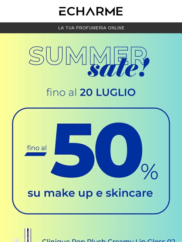 Inizia la Summer Sale! 🌞 Fino al -50% su MakeUp e Skincare 💋