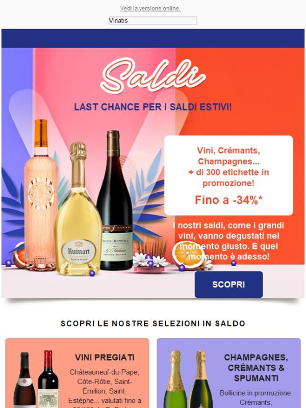 ⏰ ULTIMA CHIAMATA per i SALDI > Fino a -34% Fai presto!