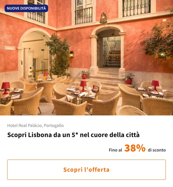 Scopri Lisbona da un 5* nel cuore della città