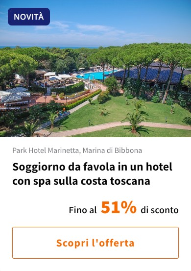 Soggiorno da favola in un hotel con spa sulla costa toscana
