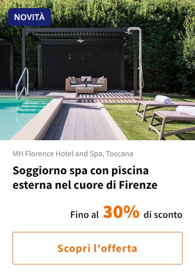 Soggiorno spa con piscina esterna nel cuore di Firenze