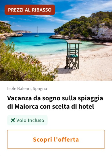 Vacanza da sogno sulla spiaggia di Maiorca con scelta di hotel