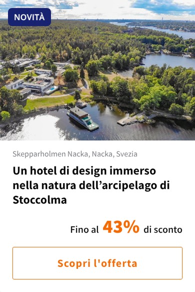 Un hotel di design immerso nella natura dell’arcipelago di Stoccolma
