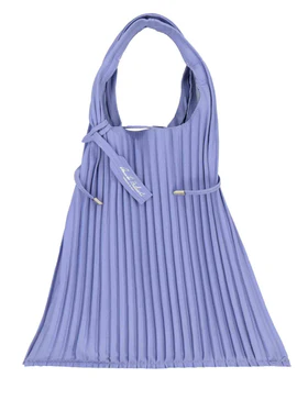 Borse donna in pelle glicine plissè