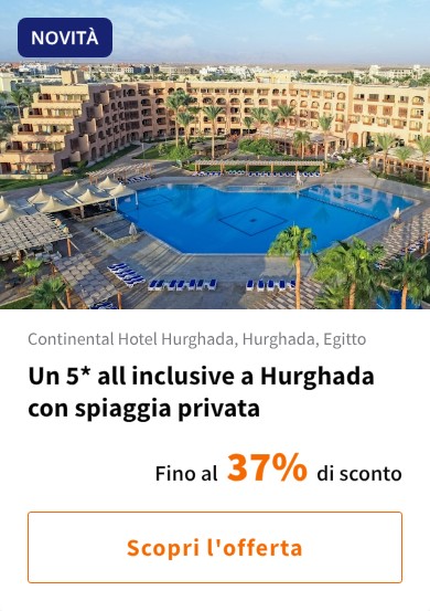 Un 5* all inclusive a Hurghada con spiaggia privata