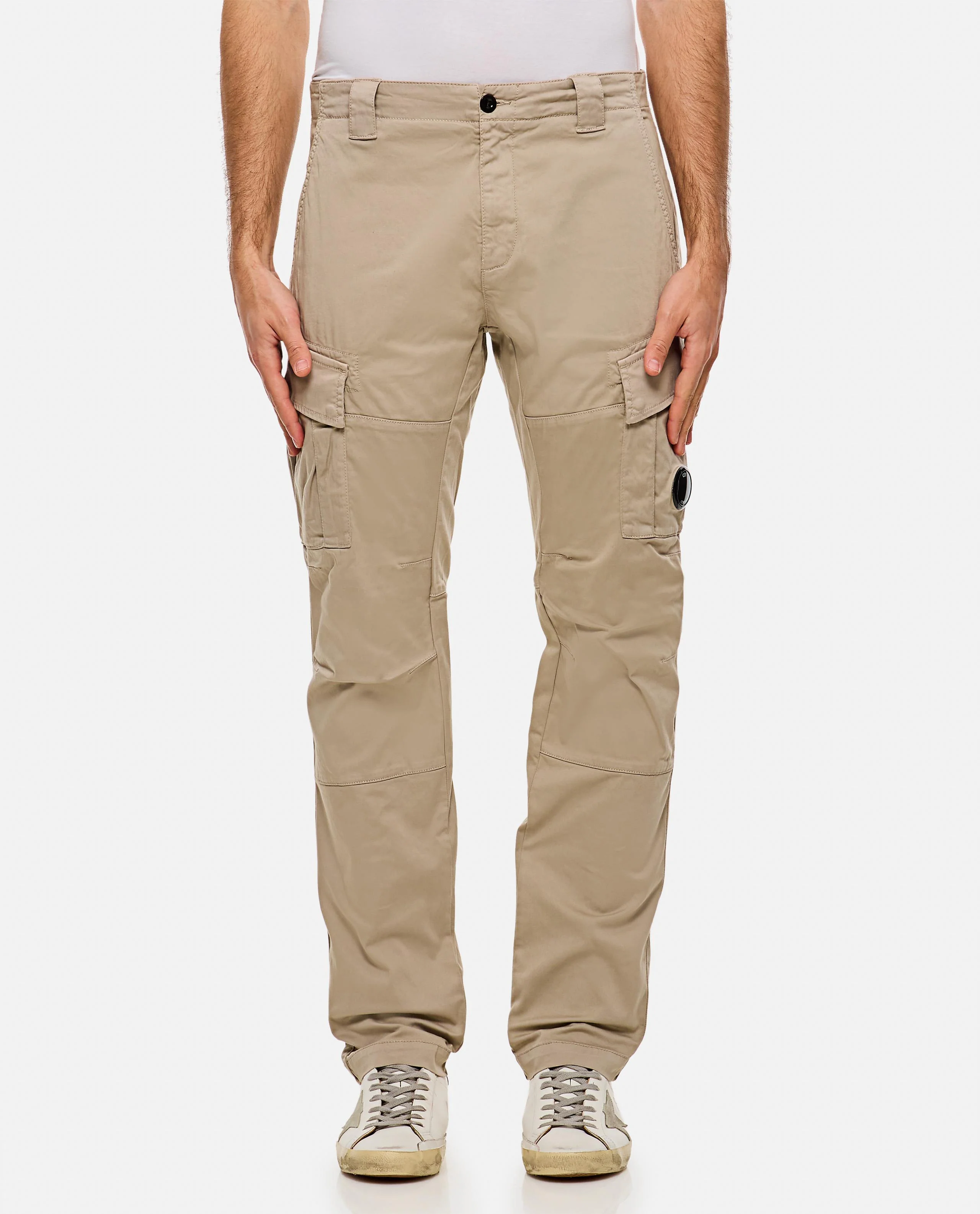 Image of SATEEN STRETCH CARGO LENS PANTS