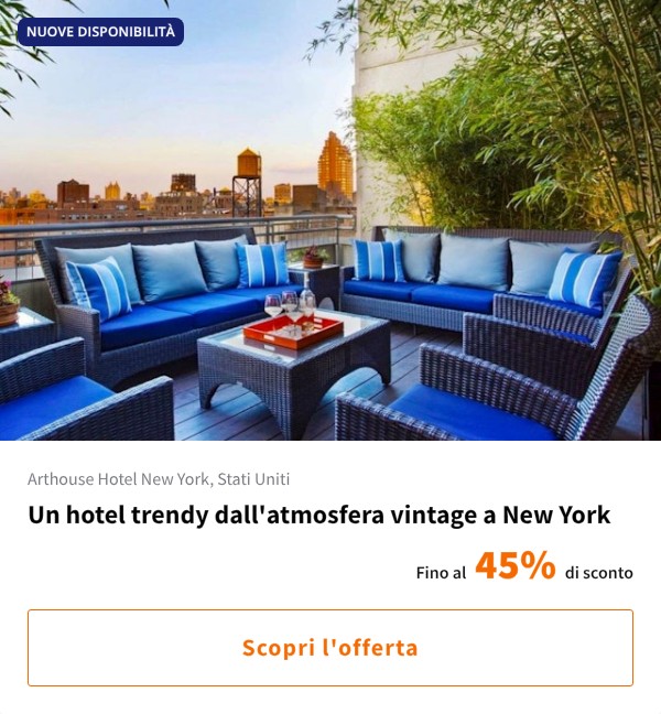 Un hotel trendy dall'atmosfera vintage a New York