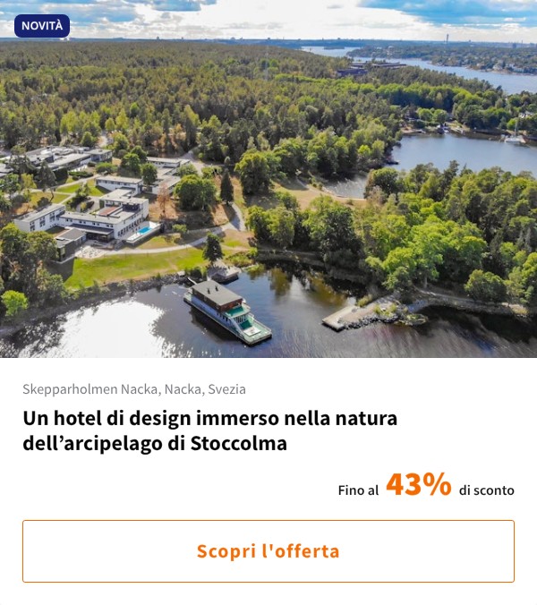 Un hotel di design immerso nella natura dell’arcipelago di Stoccolma