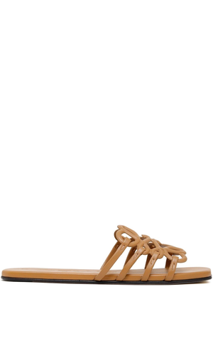 Petal Anagram leather sandals