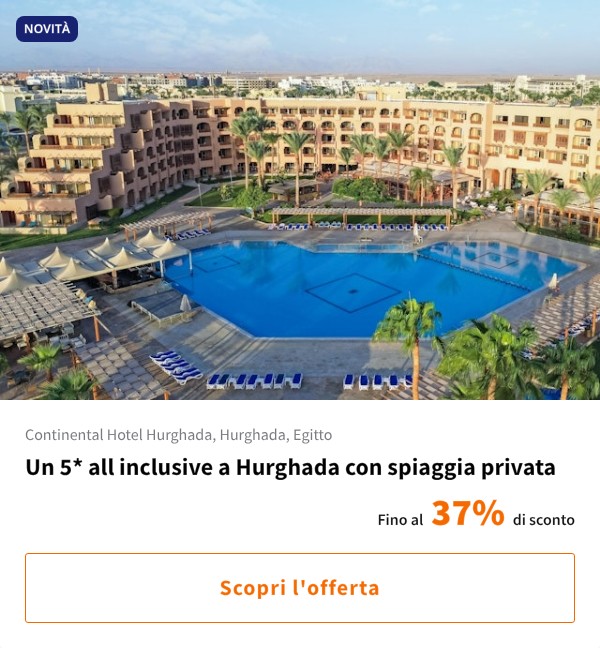 Un 5* all inclusive a Hurghada con spiaggia privata