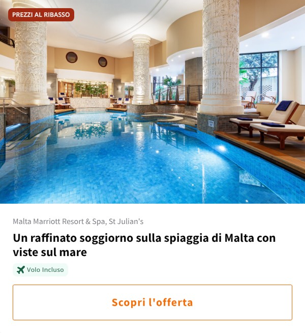 Un raffinato soggiorno sulla spiaggia di Malta con viste sul mare