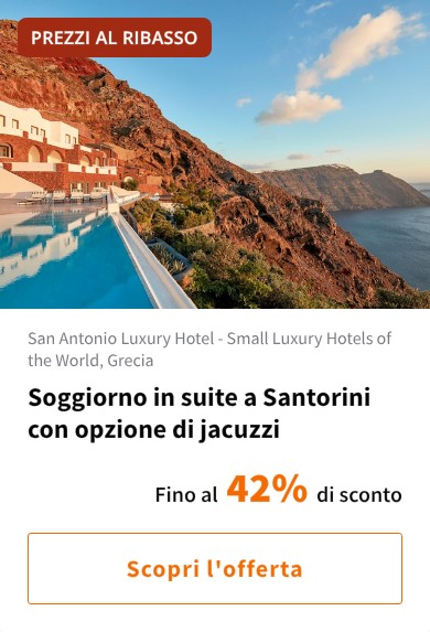 Soggiorno in suite a Santorini con opzione di jacuzzi