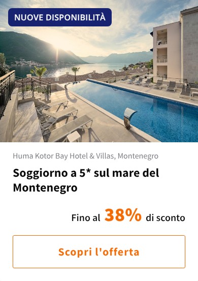 Soggiorno a 5* sul mare del Montenegro