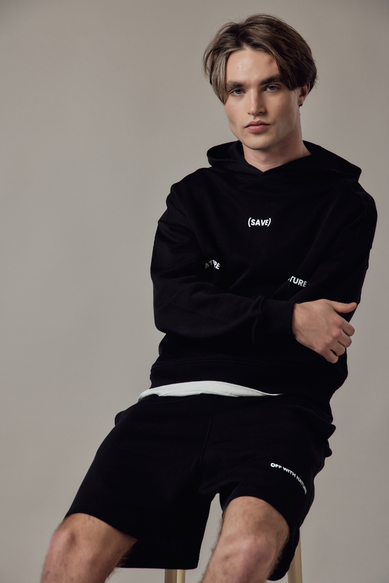 Felpa con Cappuccio Loose Fit Uomo