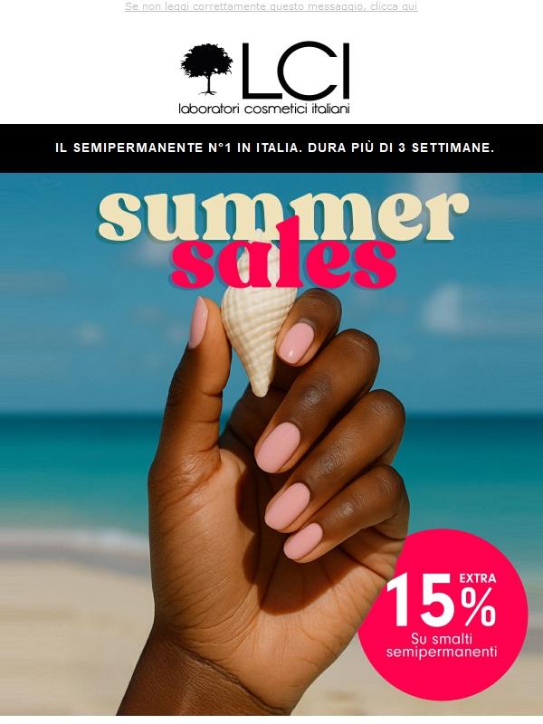 Super Saldi LCI: -15% EXTRA su tutti i colori!