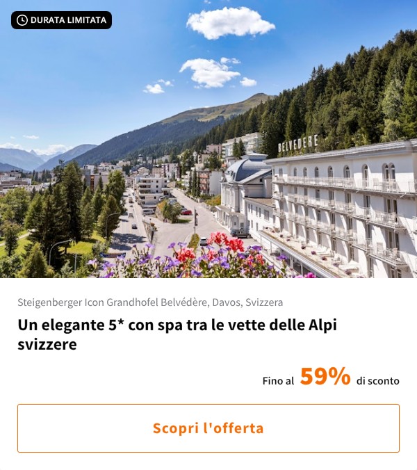 Un elegante 5* con spa tra le vette delle Alpi svizzere