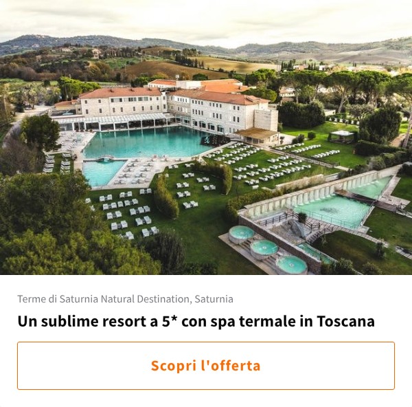 Un sublime resort a 5* con spa termale in Toscana