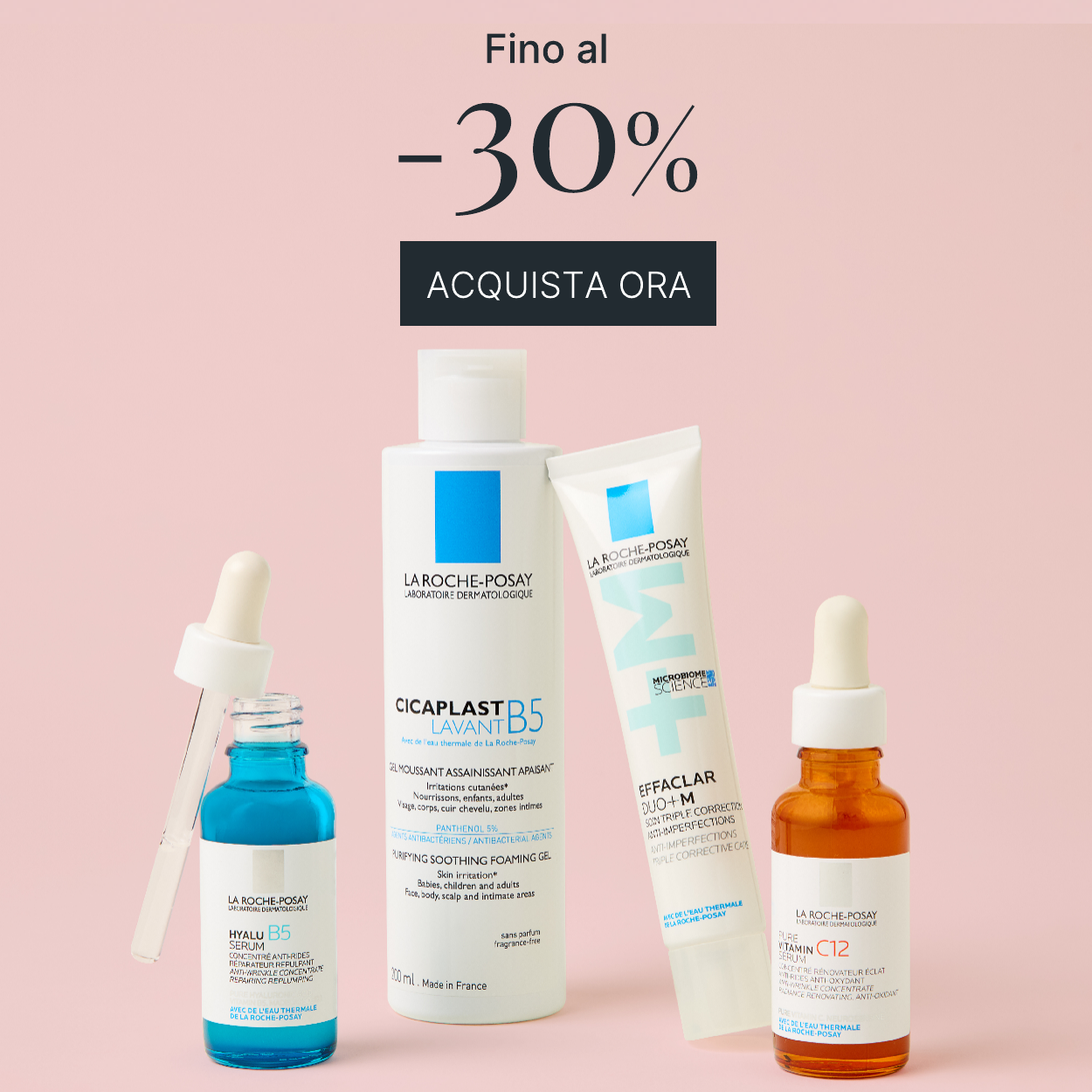 FINO AL 30 PER CENTO DI SCONTO SU LA ROCHE
