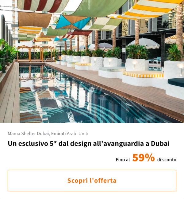 Un esclusivo 5* dal design all'avanguardia a Dubai