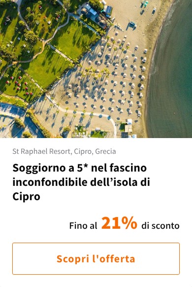 Soggiorno a 5* nel fascino inconfondibile dell’isola di Cipro