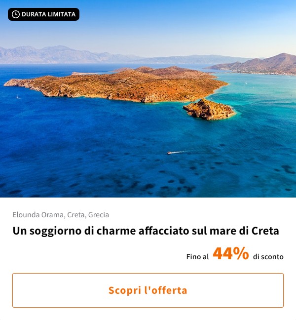 Un soggiorno di charme affacciato sul mare di Creta