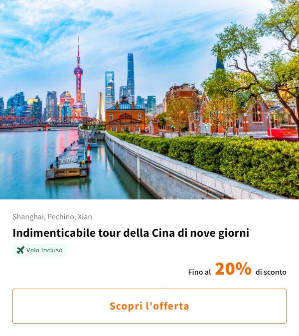 Indimenticabile tour della Cina di nove giorni
