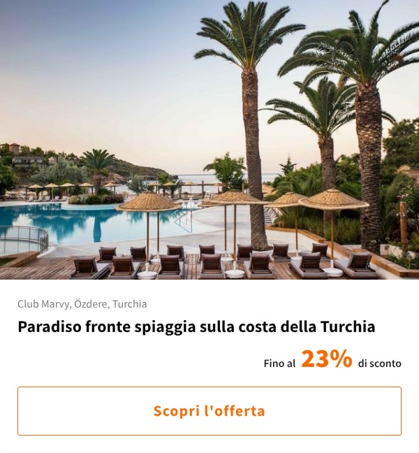 Paradiso fronte spiaggia sulla costa della Turchia
