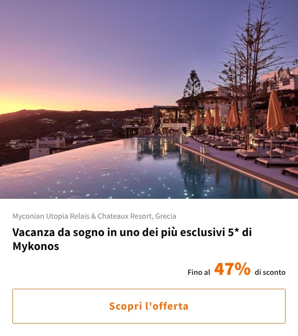 Vacanza da sogno in uno dei più esclusivi 5* di Mykonos