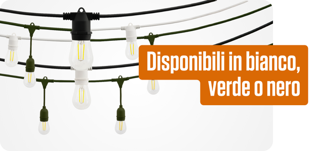 Scegli tra bianco, verde o nero!