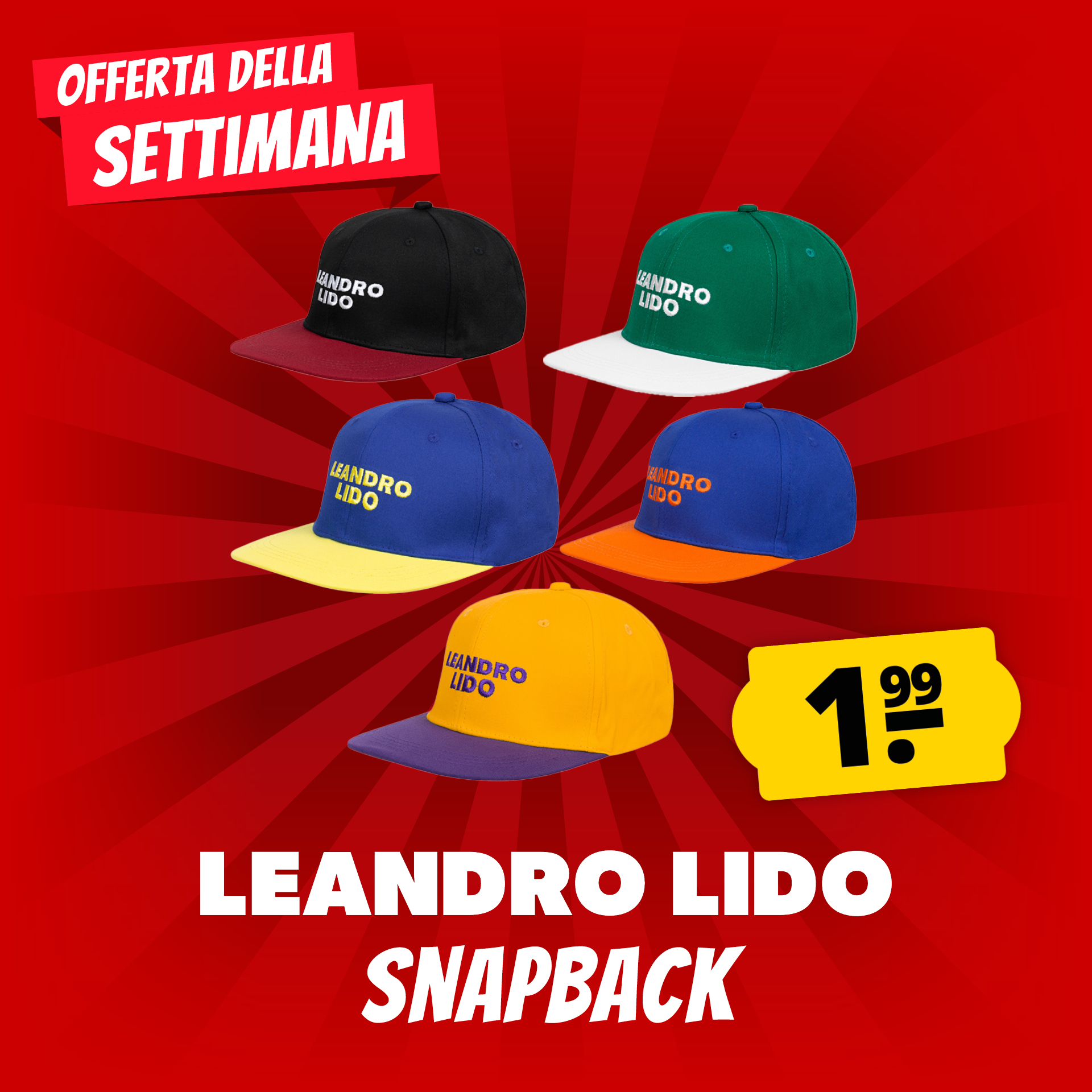 Leandro Lido aosta snapback cappellino