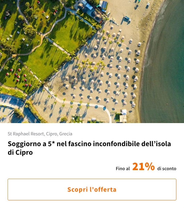 Soggiorno a 5* nel fascino inconfondibile dell’isola di Cipro