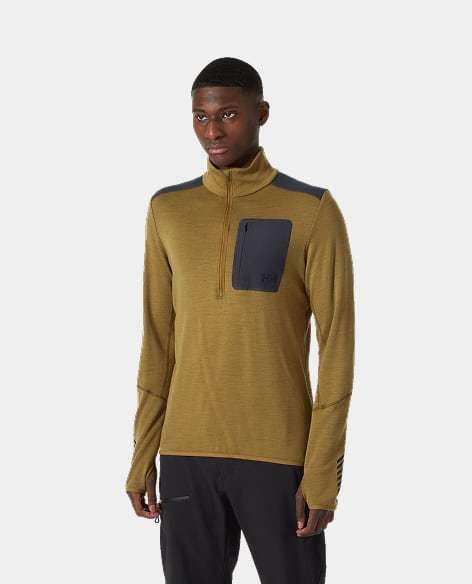 Man wearing LIFA® Merino Wool Midlayer Half Zip