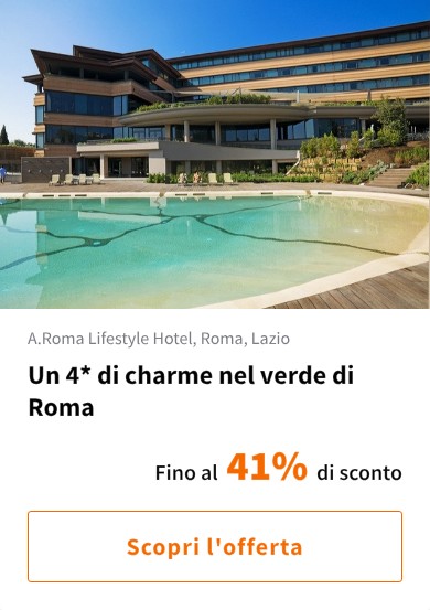 Un 4* di charme nel verde di Roma