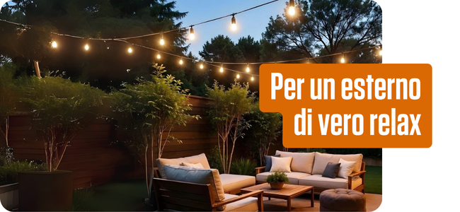 Per un esterno di vero relax