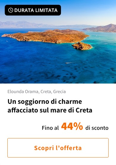 Un soggiorno di charme affacciato sul mare di Creta