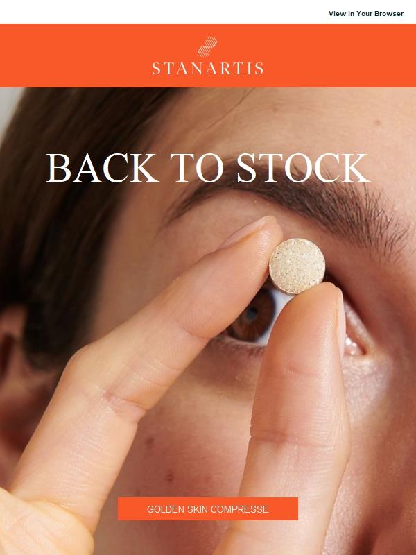 Golden Skin è di nuovo disponibile!🛒