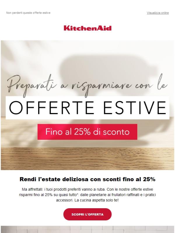Modalità sconti attivata: fino al 25% di sconto 🔥