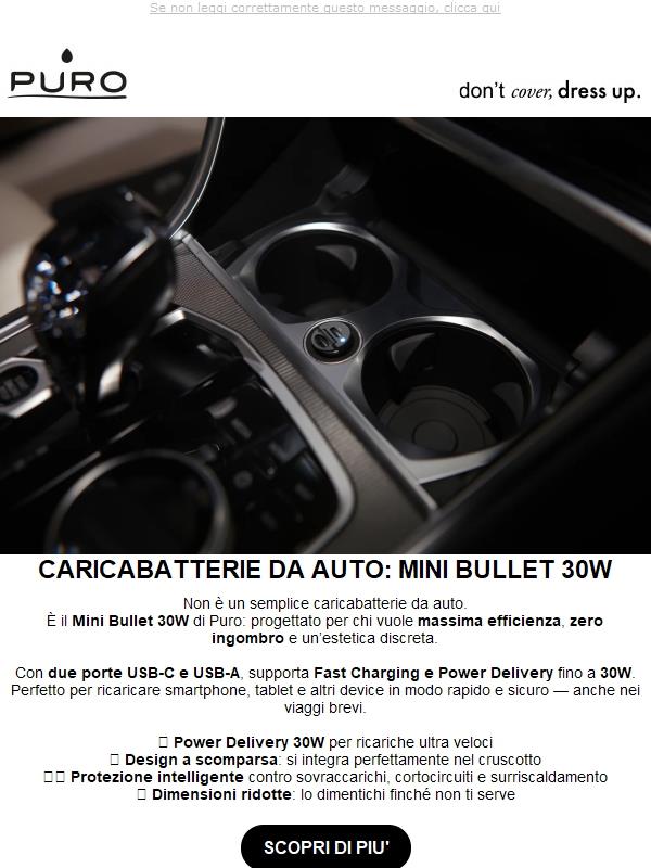 Potente, invisibile, indispensabile. Il caricabatterie perfetto per l’auto.