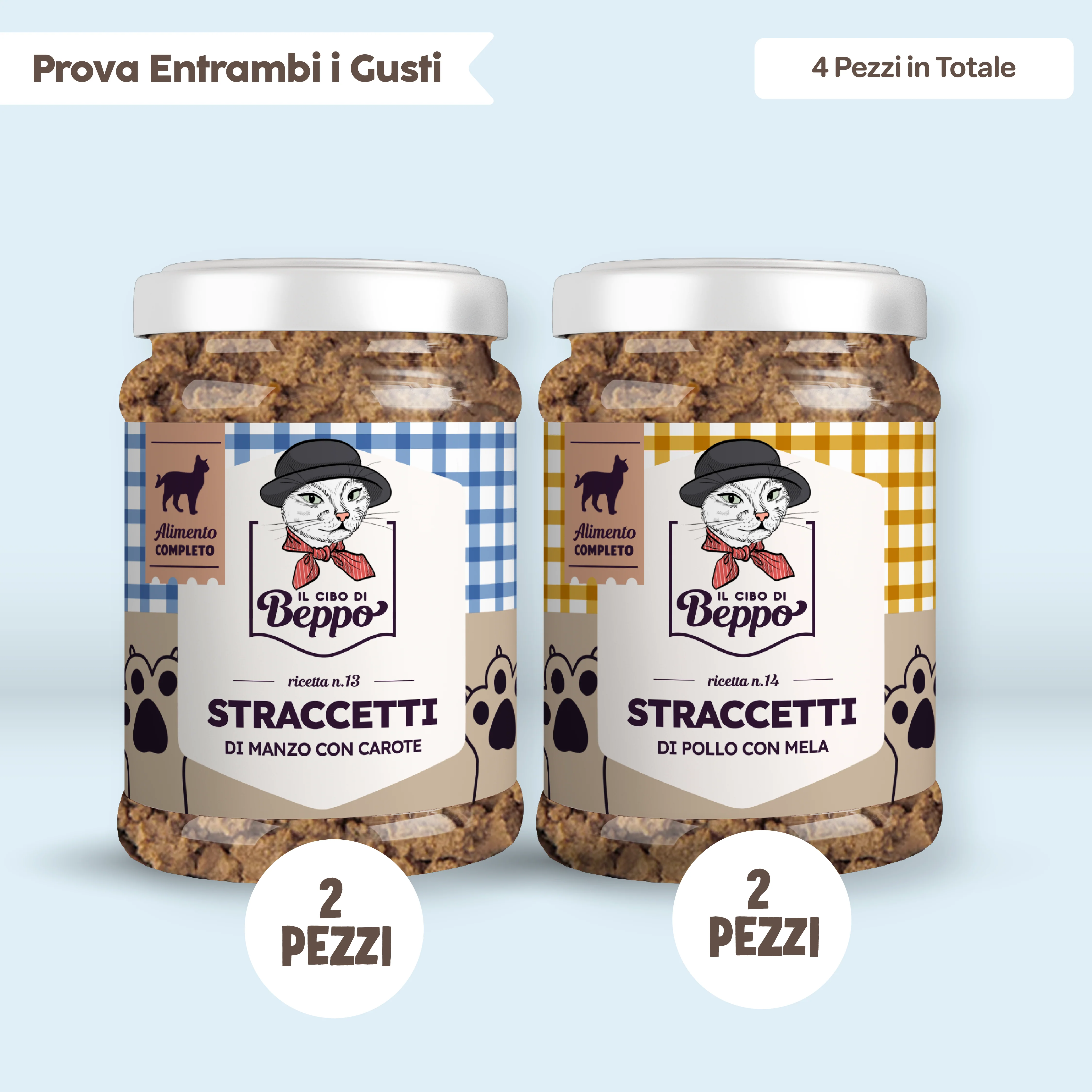 Image of Il Cibo di Beppo - Straccetti in Vasocottura (alimento completo) - 80g