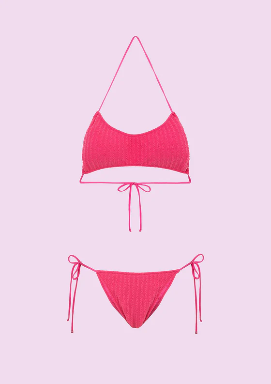 Bikini Donna F**K Fascia con Slip Regolabile Fucsia SWC011-FX