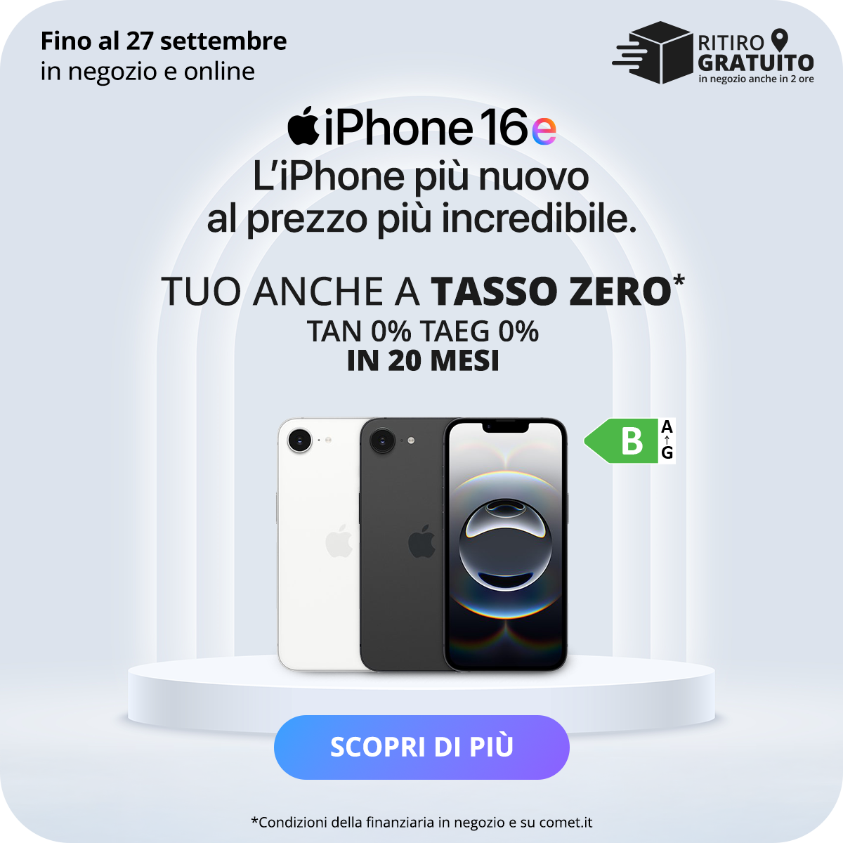 iPhone 16e anche a Tasso Zero 20 mesi