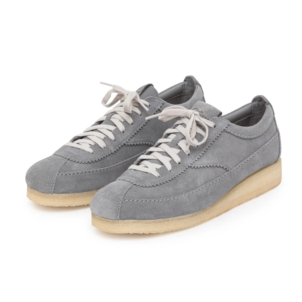 CLARKS - Scarpa Sneaker Wallabee Tor In Suede Grigio