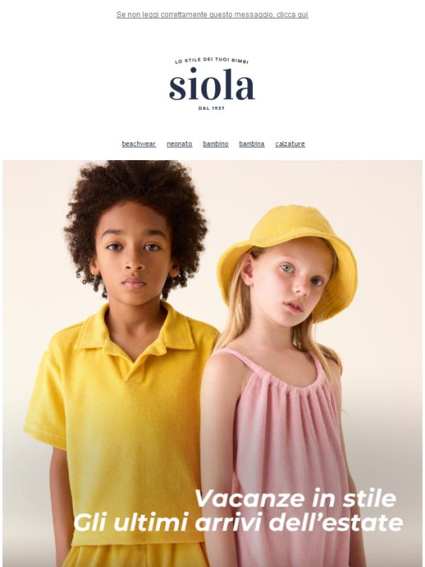 Vacanze in stile ✨ Scopri gli ultimi arrivi estivi su SIOLA ✨
