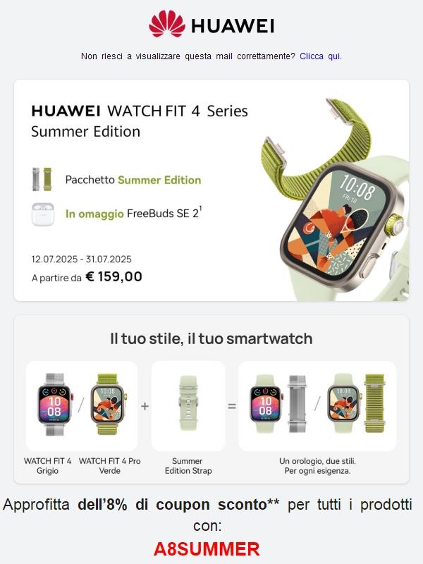 🔥HUAWEI Summer Wave: l'estate esplode di offerte!