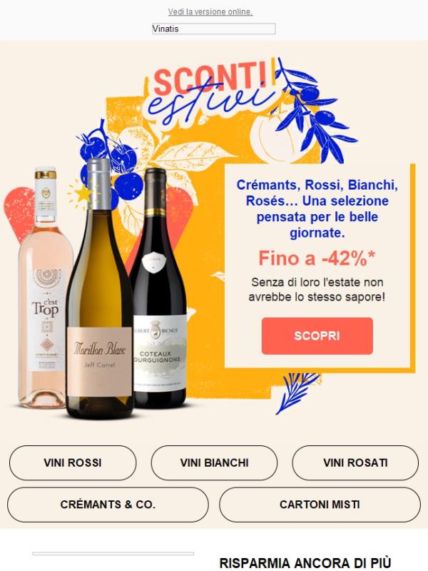 🍷 SCONTI ESTIVI su + di 100 cuvées! Fino a -42%