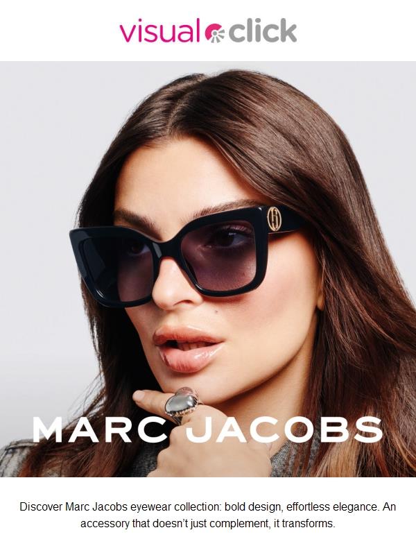 Marc Jacobs glasses redefine your style. Discover them now and enjoy your special discount.